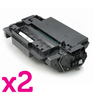 2 x HP CE255X (55X) Generic Black High Yield Toner Cartridge - 12,000 Pages