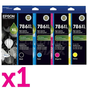 4 Pack Epson 786XL Original Ink Cartridge [C13T787192-C13T787492] [1BK,1C,1M,1Y]