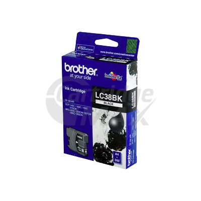 Original Brother LC-38BK2PK Black Twin Pack [2BK] - 300 Pages each