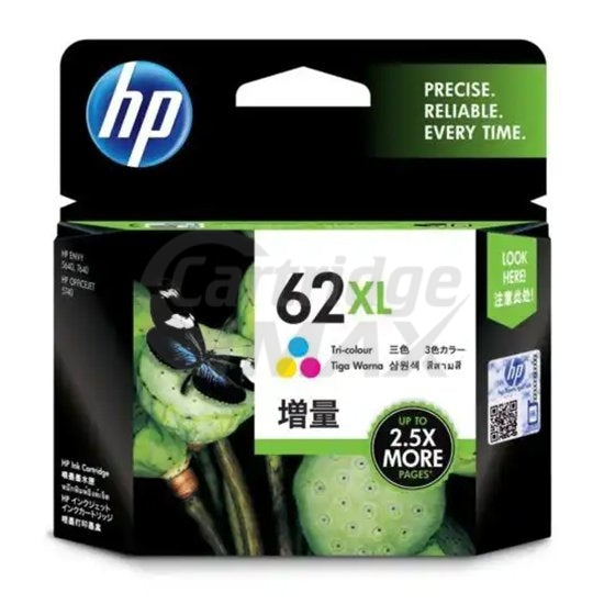 HP 62XL Original Colour High Yield Inkjet Cartridge C2P07AA - 415 Pages