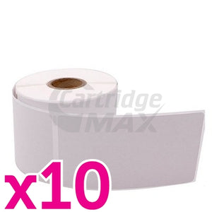 10 x Dymo SD30256 / S0719190 Generic White Label Roll 59mm (W) x 102mm (H)  - 300 labels per roll