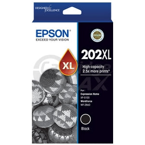 Epson 202XL Original Black High Yield Ink Cartridge [C13T02P192]