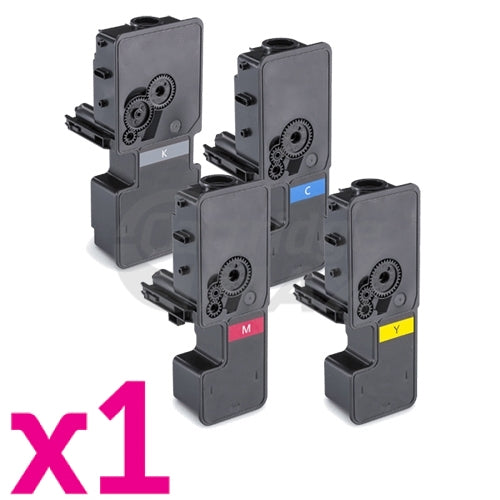 4 Pack Compatible for TK-5224 Toner Combo suitable for Kyocera Ecosys M5521, P5021 [1BK,1C,1M,1Y]