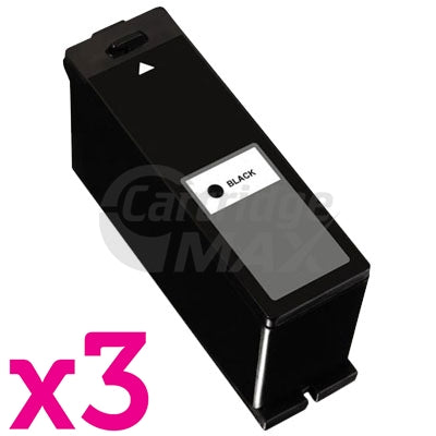 3 x Dell V313/V313W/V515W/P513W/P713W/V715W (Series 21/22/23/24) Black High Yield Generic Inkjet