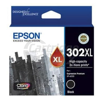 Epson 302XL (C13T01X192) Original Black High Yield Inkjet Cartridge