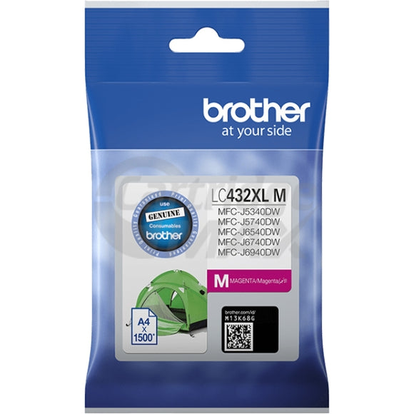 Brother LC-432XLM Original Magenta High Yield Ink Cartridge