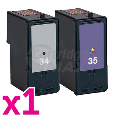 Lexmark No.34 & 35 (TPANZ22) Generic Twinpack (18C0034 & 18C0035) [1BK,1CL]