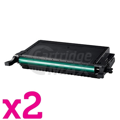 2 x Generic Samsung CLP-K660B Black Toner Cartridge ST907A