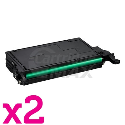 2 x Generic Samsung CLP-620ND, CLP-670ND, CLX-6220FX, CLX-6250FX Black Toner Cartridge SU191A - 5,000 pages(CLT-K508L K508L)
