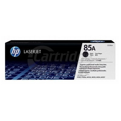 1 x HP CE285A (85A) Original Black Toner Cartridge - 1,600 Pages