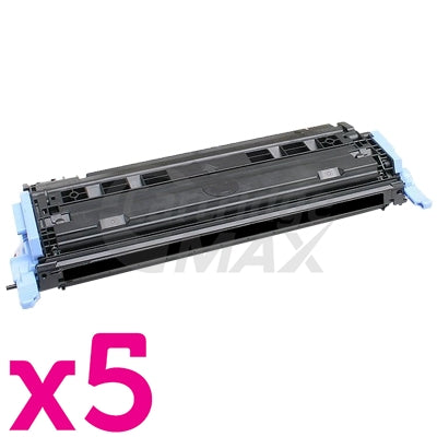 5 x Canon LBP5000 LBP5100 (CART-307BK) Generic Black Toner Cartridge - 2,500 Pages