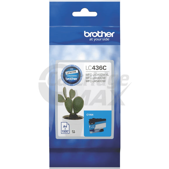 Brother LC-436C Original Cyan Ink Cartridge