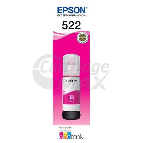 Original Epson T522 EcoTank Magenta Ink Bottle [C13T00M392]
