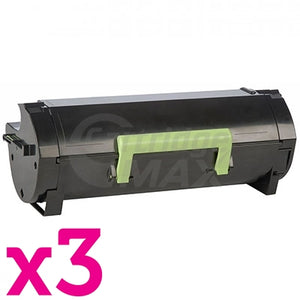 3 x Lexmark 503H (50F3H0E) Generic MS310 / MS312 / MS410 / MS415/ MS510 / MS610 High Yield Toner Cartridge
