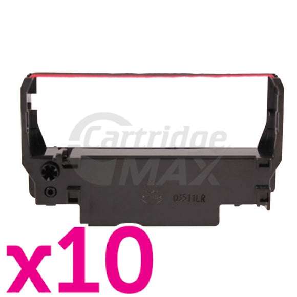 10 x Epson ERC-30/34/38 Black/Red Generic Ribbon Cartridge