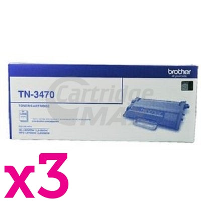 3 x Brother TN-3470 Original Toner Super High Yield