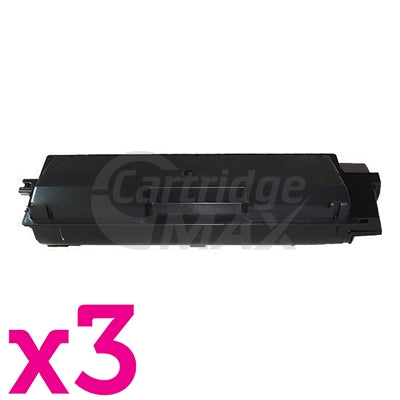 3 x Compatible for TK-594K Black Toner Cartridge suitable for Kyocera FS-C2026MFP, FS-C2126MFP, FS-C2526MFP, FS-C2626MFP, FS-C5250DN, M-6026CDN, M-6526CDN, P-6026CDN