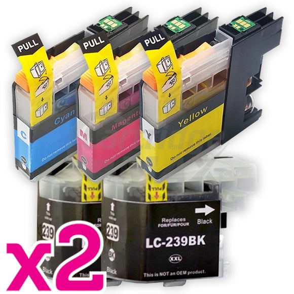 10 Pack Brother LC-239XL/LC-235XL High Yield Generic Ink Combo [4BK,2C,2M,2Y]