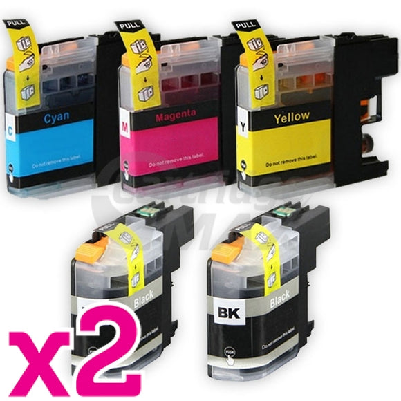 10 Pack  Brother LC-237XLBK + LC-235XLC/M/Y High Yield Generic Ink Cartridges [4BK,2C,2M,2Y]