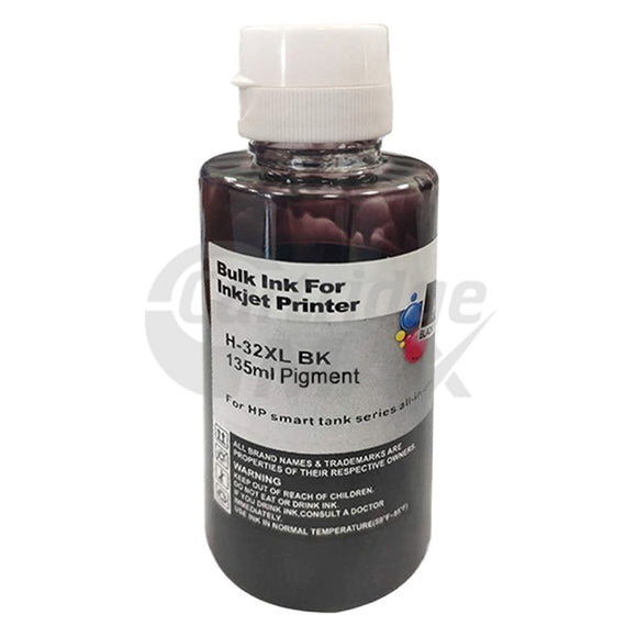 HP 32XL Generic Black Ink Bottle 1VV24AA - 135ml