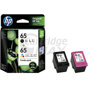 HP 65 Original Ink Cartridge Black & Tri Colour Value Pack 3JB07AA [1BK,1CL]