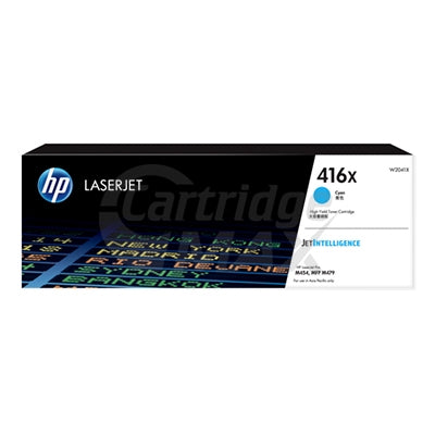 HP 416X W2041X Original Cyan High Yield Toner Cartridge