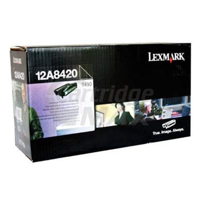 Lexmark T430 Original 12A8420 Black Return Program Toner Cartridge
