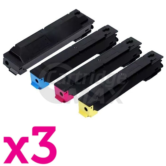 3 Sets of 4 Pack Compatible for TK-5199 Toner Combo suitable for Kyocera TASKalfa 306ci 307ci 308ci [3BK,3C,3M,3Y]