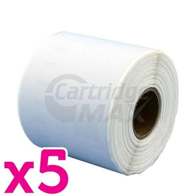 5 x Dymo SD99019 / S0722480 Generic White Label Roll 59mm x 190mm  - 110 labels per roll