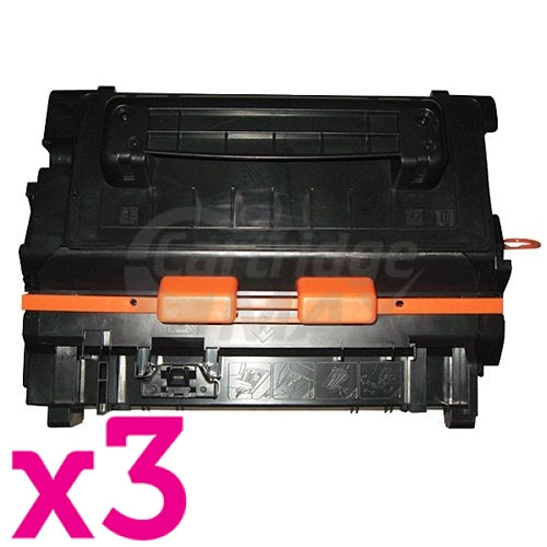 3 x HP CE390A (90A) Generic Black Toner Cartridge - 10,000 Pages