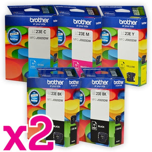 10 Pack Original Brother LC-23E Ink Cartridge Combo [4BK,2C,2M,2Y]