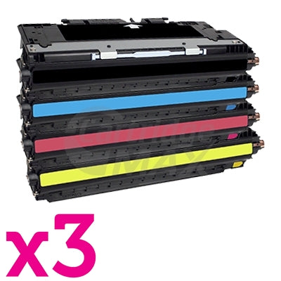 3 sets of 4 Pack HP Q2670A-2673A (308A/309A) Generic Toner Cartridges [3BK,3C,3M,3Y]