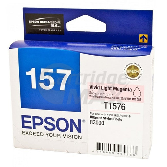 Epson 157 T1576 Light Magenta Original Ink Cartridge [C13T157690]