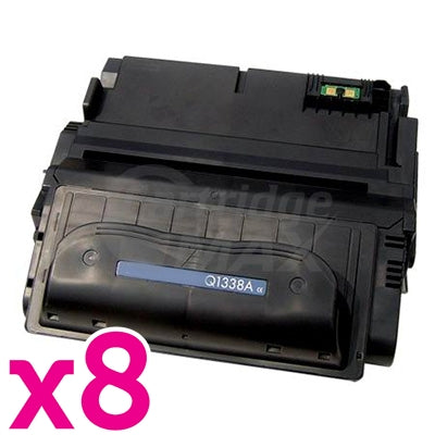 8 x HP Q1338A (38A) Generic Black Toner Cartridge - 12,000 Pages
