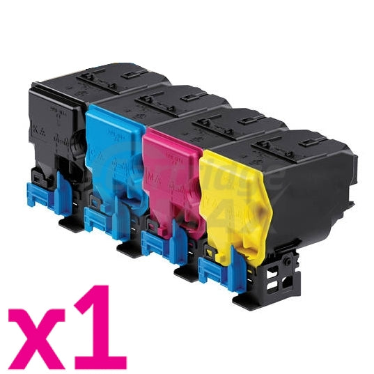 4 Pack Konica Minolta BIZHUB C3350 / C3850 TNP48 Generic Toner Cartridge A5X0190 - A5X0490 [1BK,1C,1M,1Y]