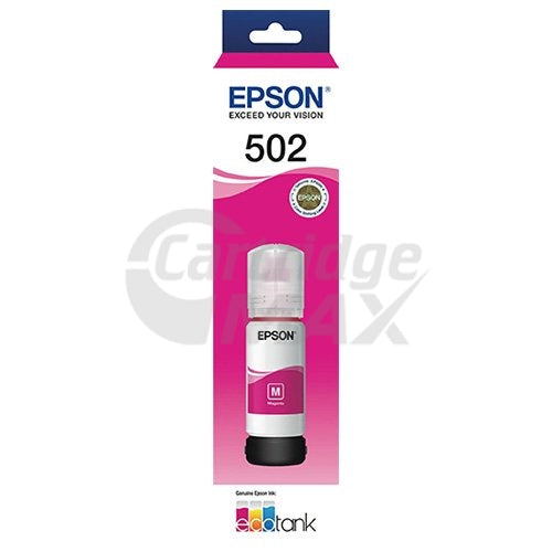 Original Epson T502 EcoTank Magenta Ink Bottle [C13T03K392]