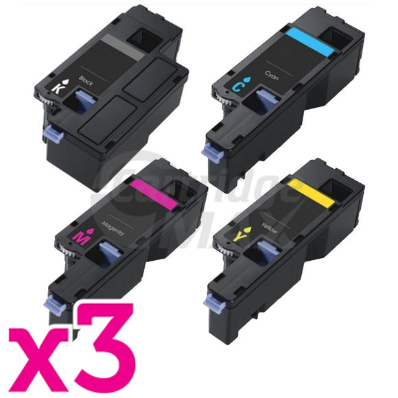 3 sets of 4 Pack Dell E525, E525w Generic Toner Combo [3BK,3C,3M,3Y]