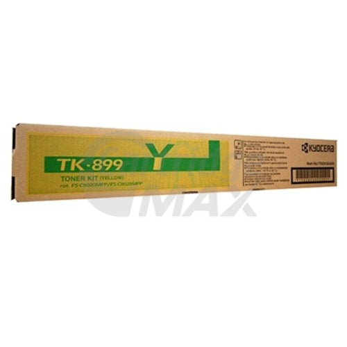 1 x Original Kyocera TK-899Y Yellow Toner Cartridge FS-C8020MFP, FS-C8025MFP, FS-C8520MFP, FS-C8525MFP