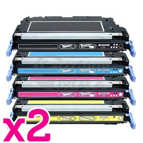2 sets of 4 Pack HP Q6470A-Q7583A (501A/503A) Generic Toner Cartridges [2BK,2C,2M,2Y]